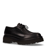 Mocassino con lacci in pelle nero\r\n | Boscaini Scarpe