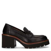 Décolleté con tacco in pelle nero - Decollete | Boscaini Scarpe