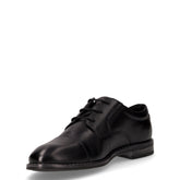 Stringata casual in pelle nero | Boscaini Scarpe