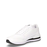 St Runner v4 sneaker in pelle bianco nero | Boscaini Scarpe