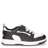 Rebound v6 sneaker in ecopelle bambino bianco nero - Sneakers Bambino | Boscaini Scarpe