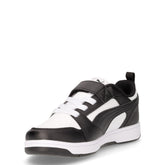 Rebound v6 sneaker in ecopelle bambino bianco nero | Boscaini Scarpe