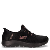 Summits classy night sneaker slip ins in tessuto nero oro - Sneakers Donna | Boscaini Scarpe