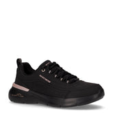 Skech air dynamight 2,0 modern glimpse sneaker in ecopelle nero ororosa - Donna | Boscaini Scarpe