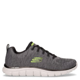 Track front runner sneaker in tessuto grigio nero | Boscaini Scarpe