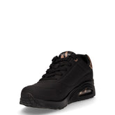 uno golden air sneaker  in ecopelle nero | Boscaini Scarpe