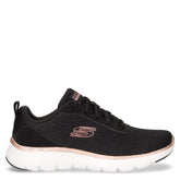 Flex appeal 5.0 uptake sneaker in tessuto nero rosa - SKECHERS DONNA | Boscaini Scarpe