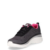 Fashion Fit Bold Boundaries sneaker in tessuto nero fuxia | Boscaini Scarpe