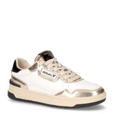 Sneaker in pelle bianco oro - VICTORIA | Boscaini Scarpe