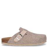 Sara ciabatta in tessuto sabbia beige - Donna | Boscaini Scarpe