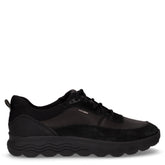 Spherica sneaker in pelle ed ecopelle nero - GEOX UOMO | Boscaini Scarpe