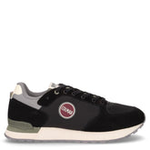 Travis Authentic sneaker in pelle e tessuto nero | Boscaini Scarpe