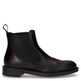 Stivaletto beatles in pelle stile inglese nero - FRAU | Boscaini Scarpe