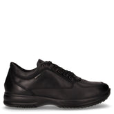 Stringata sportiva in pelle nero - IGI & CO | Boscaini Scarpe