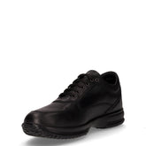 Stringata sportiva in pelle nero | Boscaini Scarpe