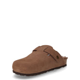 Sara ciabatta in pelle tortora | Boscaini Scarpe