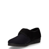 Kamp pantofola chiusa in tessuto nero | Boscaini Scarpe
