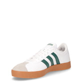 Vl court base sneaker in ecopelle bianco verde | Boscaini Scarpe