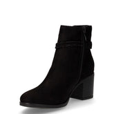 Tronchetto in tessuto con zip nero | Boscaini Scarpe