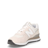 574 sneaker in pelle e tessuto beige nuvola | Boscaini Scarpe