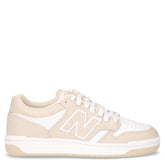 480 sneaker in pelle beige bianco | Boscaini Scarpe