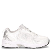 530 sneaker in ecopelle e tessuto bianco argento - Donna | Boscaini Scarpe