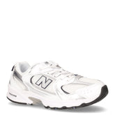 530 sneaker bambina in pelle e tessuto bianco argento - NEW BALANCE | Boscaini Scarpe