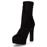 Tronchetto in ecopelle con zip nero | Boscaini Scarpe