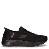 Go Walk Flex Hands Up sneaker slip on in tessuto nero - SKECHERS UOMO | Boscaini Scarpe