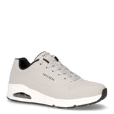 Uno stand on air sneaker in ecopelle grigio - SKECHERS UOMO | Boscaini Scarpe