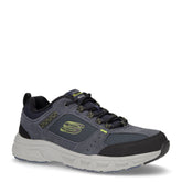 Oak canyon sneaker in pelle blu lime - SKECHERS UOMO | Boscaini Scarpe