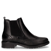 Stivaletto beatles stile inglese in pelle nero - Donna | Boscaini Scarpe