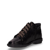 Stringata casual in pelle nero | Boscaini Scarpe