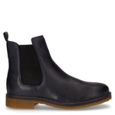 Stivaletto beatles in pelle blu | Boscaini Scarpe