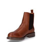 Stivaletto beatles in pelle brandy | Boscaini Scarpe