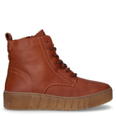 Stivaletto stringato in pelle con platform brandy - Nuovi arrivi Donna | Boscaini Scarpe