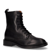 Stivaletto stringato in pelle con zip nero - CREATOR | Boscaini Scarpe