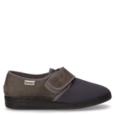 Pantofola con strappo in tessuto grigio - Comfort Donna | Boscaini Scarpe
