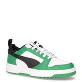 Rebound v6 low sneaker in ecopelle ragazzo bianco nero verde - Sneakers Bambino | Boscaini Scarpe