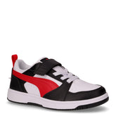 Rebound V6 Lo sneaker da bambino in ecopelle bianco nero - Sneakers Bambino | Boscaini Scarpe