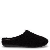 Gles ciabatta in tessuto bouclé nero | Boscaini Scarpe