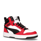 Rebound v6 Mid sneaker ragazzo in ecopelle bianco nero rosso - Back to school | Boscaini Scarpe