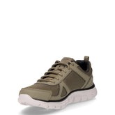 Track Scloric sneaker in tessuto ed ecopelle oliva nero | Boscaini Scarpe