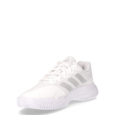 Game Court 2 scarpa da tennis in tessuto ed ecopelle bianco argento | Boscaini Scarpe