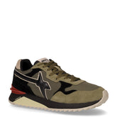 Jak sneaker in pelle e tessuto militare nero - W6YZ | Boscaini Scarpe