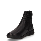 Stivaletto in pelle con zip nero | Boscaini Scarpe