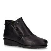 Stivaletto in pelle con zeppa nero - SALDI | Boscaini Scarpe