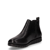 Stivaletto con zip in pelle nero | Boscaini Scarpe