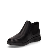 Stivaletto in pelle e tessuto nero | Boscaini Scarpe