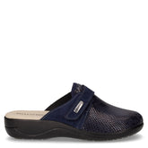 Ciabatta in tessuto blu - VALLEVERDE | Boscaini Scarpe